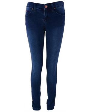 Pinc Girl's Five Pockets Skinny Fit Jeggings - Blue