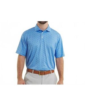 Southern Marsh Flyline Performance Short Sleeve Polo - Blue