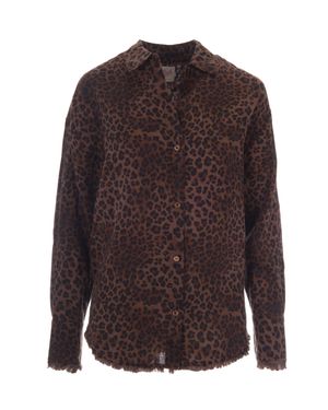 MC2 Saint Barth Camicia Cristal Sand Leopard - Brown