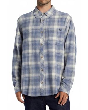 Billabong Coastline Flannel Shirt - Blue