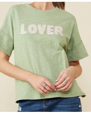 Hayden LA Lover Basic Short Sleeve Tee - Green