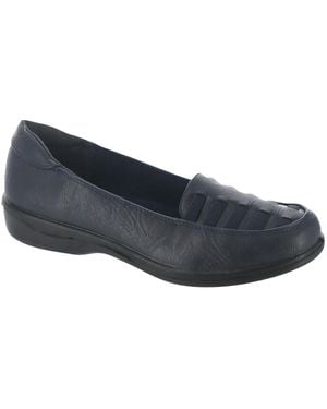 Easy Street Genesis Faux Leather Slip-On Loafers - Blue