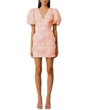 Emma way Solid Mini Dress - Pink