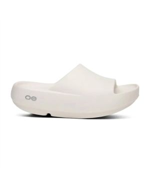 OOFOS Ooahh+ Slide - White