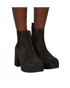 INTENTIONALLY ______ Drue Suede Boots - Black
