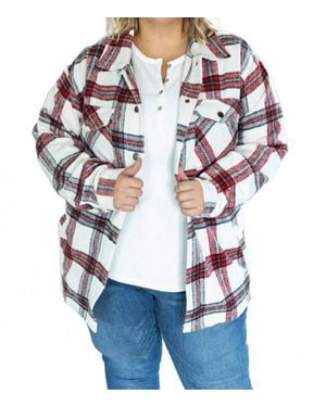 Michelle Mae Norah Plaid Shacket - Multicolor