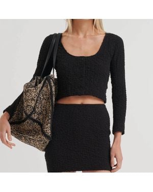 Nanushka Jylan Top - Black