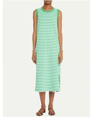 Kule Striped Tank Midi Dress - Green