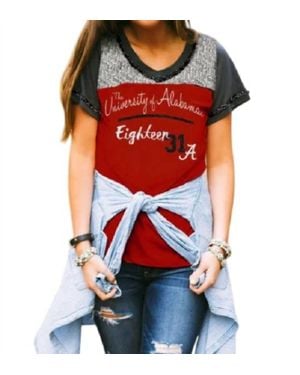 Gameday Couture College Of Alabama Football Tee - Red