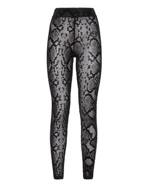 Philipp Plein High Waist Leggings - Gray
