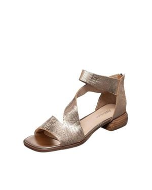 Antelope Leigh Low Block Heel Gladiator Sandals - Brown