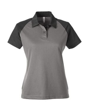 Team 365 Command Snag-Protection Colorblock Polo - Gray