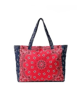 Haute Shore Bandana Zip Tote Bag - Red