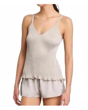 Rya Collection Cami And Tap Pant Set - White