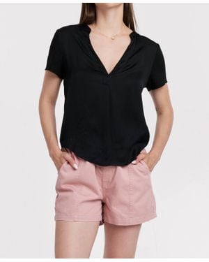Another Love Lilo V-Neck Top - Black