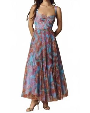 Hutch Macclare Floral Maxi Gown - Purple