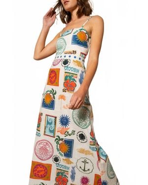 Anna Cate Lynn Midi Dress - Multicolor