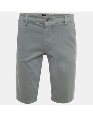 BOSS Cotton Slim Fit Shorts - Gray