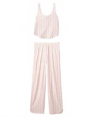 Pj Salvage Feeling Loved Striped Pj Set - Pink