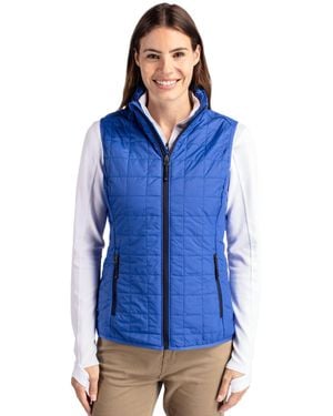 Cutter & Buck Rainier Primaloft Eco Insulated Full Zip Puffer Vest - Blue