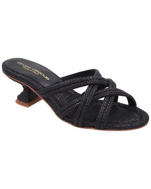 Andre Assous Polina-1 Raffia Sandal - Black