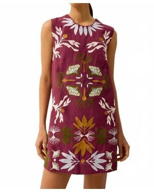 Marie Oliver Yvette Mini Dress - Red