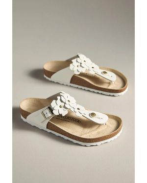 Birkenstock Gizeh Flower Sandals - Metallic