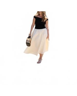 Elodie Bruno Simone Midi Dress - Natural