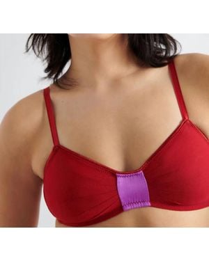 Araks Uma Semi-Sheer Bralette - Red