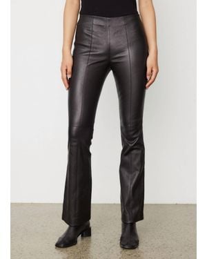 Rag & Bone Simone Leather Flare Pant - Black