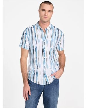 Guess Sly Short-Sleeve Shirt - Blue