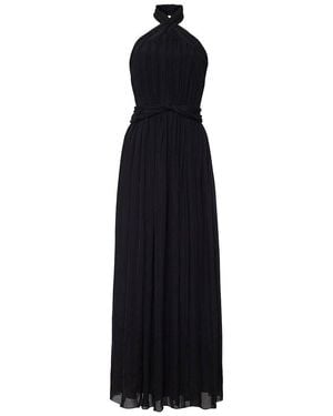Adam Lippes Rabban Silk-Blend Dress - Blue
