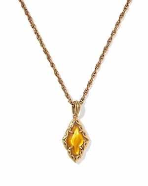 Kendra Scott Adeline Vintage Short Pendant Necklace - Metallic