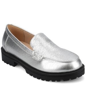 Journee Collection Apos;S Erika Medium And Wide Width Loafer - White