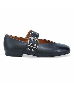 Miz Mooz Zephyr Round Toe Flats - Blue