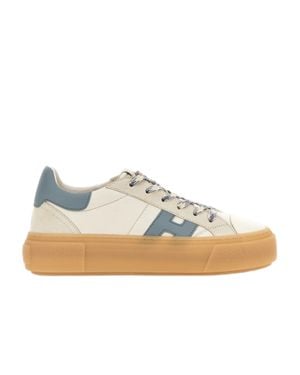 Hogan Low-Top Neutrals Sneakers With Memory Foam Insole - White