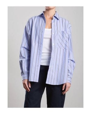 Pharaoh Jessie Japanese Stripe Shirt - Blue