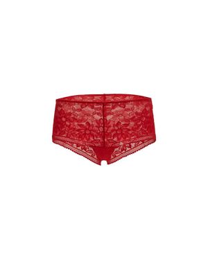 Wolford Lace High Waist Brief - Red