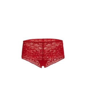 Wolford Lace High Waist Brief - Red