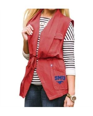Gameday Couture Smu Logo Drawstring Vest - Red