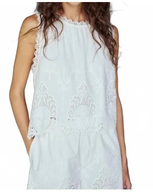Melissa Nepton Rio Crew Neck Top - Blue