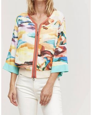 Aldo Martin's Colorful Top/Jacket - Blue