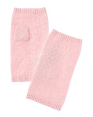Amicale Cashmere Brushed Cashmere Armwarmers - Pink