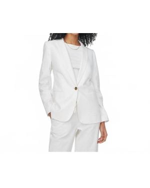 J.Crew Linen Blend Blazer - White