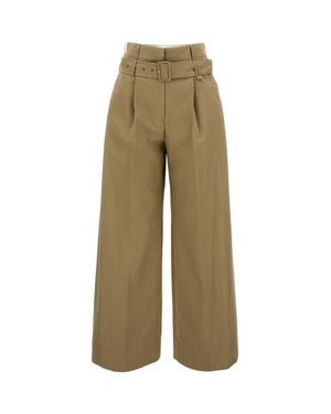 Simone Rocha Pants With Loop-Belts - Green