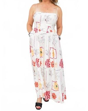 One And Only Collective Happy Floral Maxi Dress - White