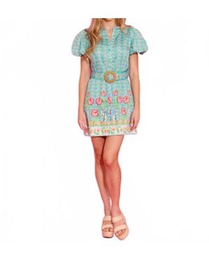 Alden Adair Blakely Mini Dress - Blue