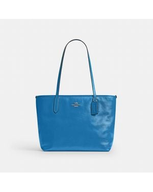 COACH Medium City Tote Bag - Blue