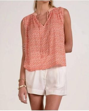 Elan Susan Flowy Tank Top - Pink