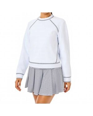 Addison Bay Scuba Light Bainbridge Crewneck Sweatshirt - White